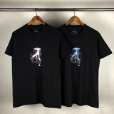 Anti Social Club T Shirt Printed Short Sleeve Couple T-shirt
