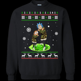 Black Christmas Sweater 3D Printed Crew Neck Sweatshirt Women