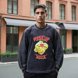 Mens Vintage Long Sleeve Shirt Casual Long Sleeve T-Shirt Men