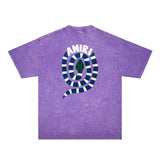 Amiri Washed Distressed T Shirt Printed Trendy Pure Cotton
