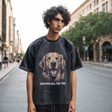 Mens Vintage T Shirt Printed Half Sleeve T-Shirt Men