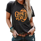 Game Day Football Shirt Women Football Season T shirt Short