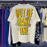 Godspeed T Shirts Astronaut Robot Printed Cotton Casual Short Sleeve Men and Women