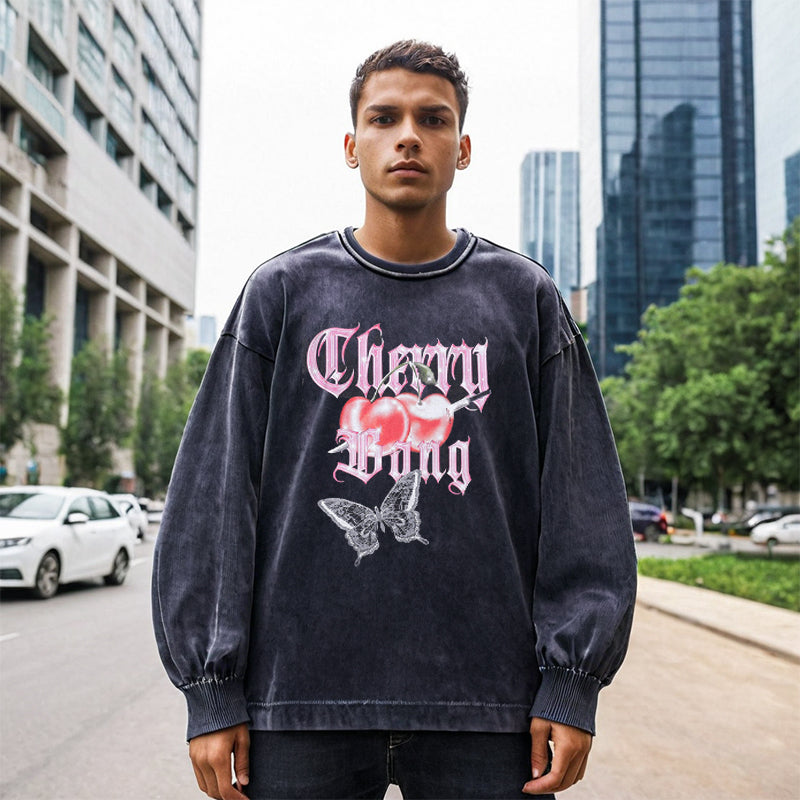 Mens Vintage Long Sleeve Shirt