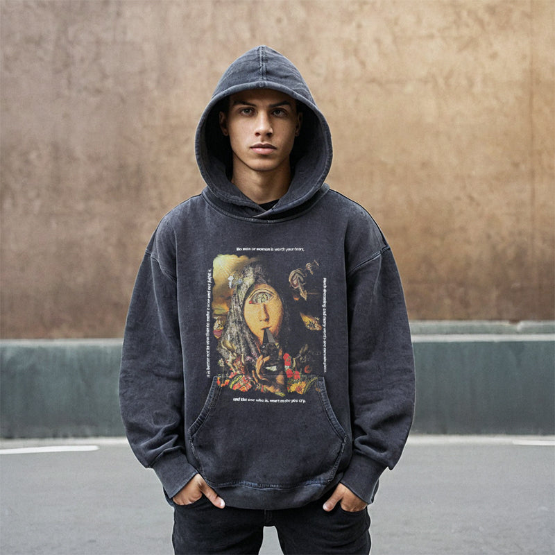 Mens Vintage Hoodie Sweater Men and Women