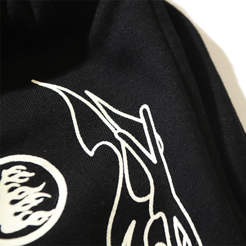 Hellstar Shorts Flame Print Casual Shorts