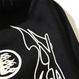 Hellstar Shorts Flame Print Casual Shorts