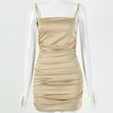 Women Dress Sexy Hot Girl Pleated Temperament