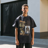 Mens Vintage T Shirt Half Sleeve T-Shirt Men and Women