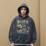 Mens Vintage Hoodie Print Casual Hooded