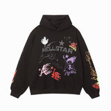 Hellstar Hoodie & Pants Vintage Washed Old Hooded Sweater Hoodie