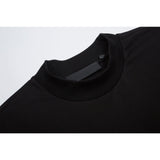 Fog Essentials T Shirts Autumn and Winter FOG Double Line Flocking Letter Crew Neck Short Sleeves