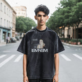 Mens Vintage T Shirt Vintage Character Hip Hop Rapper