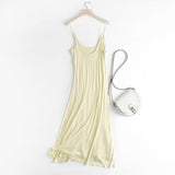 Women Dresses Slim-Fitting Simple Sling Dress