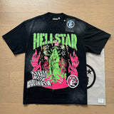 Hellstar T Shirts Washed Aging Process