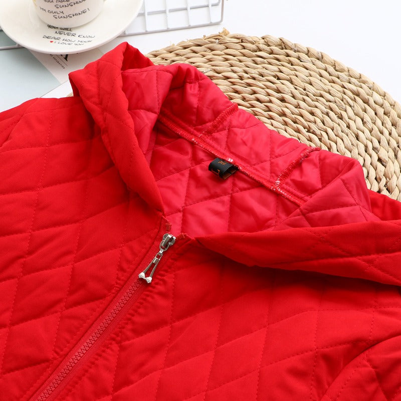 Women Cotton Coat plus Size Thin Hood Jacket Cotton