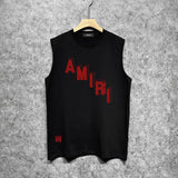 Amiri tank top stereoletter digital printing