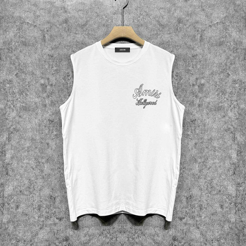 Amiri tank top letter padded printing