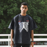 Mens Vintage T Shirt Vintage Washing Loose Men