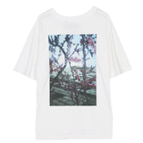 Fog Fear of God Essentials T Shirt Double Line Floral Short Sleeve Printed Couple T-shirt