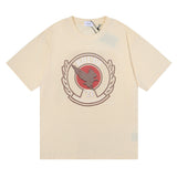 Rhude T Shirt Personalized Printed Hip Hop Men and Women Couple Loose Casual