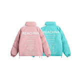 Unisex Coat Vintage Men and Women Couple Cotton-Padded Coat