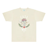 Casablanca T Shirts Fashion Print Street