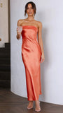 Women Dress Elegant Socialite Satin Dress
