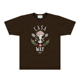 Casablanca T Shirts Fashion Print Street