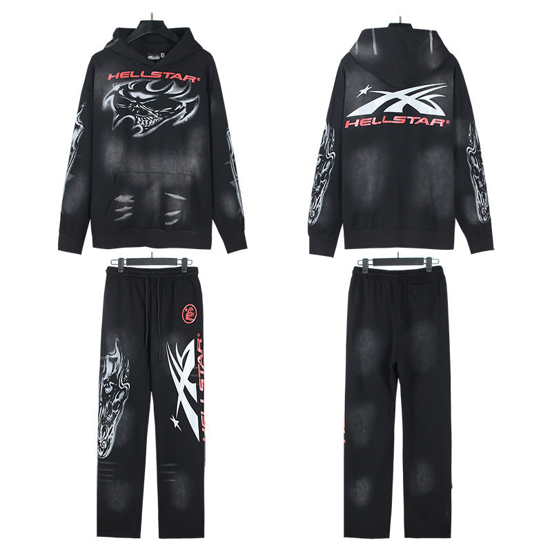 Hellstar Hoodie And Pants Two-Piece Set