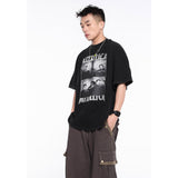 Unisex T-Shirts FOG Vintage Portrait Print Old Short Sleeves
