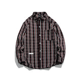 Unisex Shirt Vintage Striped Shirt Couple
