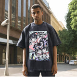 Mens Vintage T Shirt Short Sleeve T-Shirt Men's and Women's