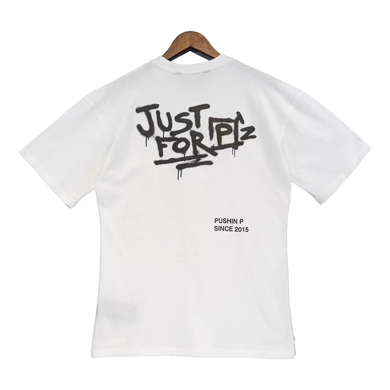 Palm Angels T Shirts Angel Alphabet Graffiti Print Short Sleeve T-shirt Half Sleeve