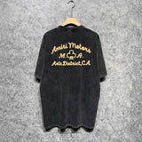 Amiri washed t-shirt mvprinting short sleeve