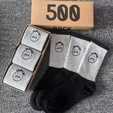 Men's socks - european and american streetwear brand boxed aj athletic socks - m crew socks - graffiti barbed wire trendy socks - travis scott collaboration