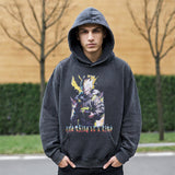 Mens Vintage Hoodie Loose Vintage Hooded Sweater