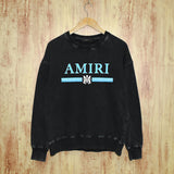 Amiri Distressed Sweatshirt Printed Trendy Pure Cotton