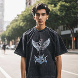 Mens Vintage T Shirt Printed Old Short Sleeve T-Shirt