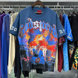 Godspeed T Shirts Speech Skull Printing Cotton Casual Crew Neck Short Sleeve Men and Women