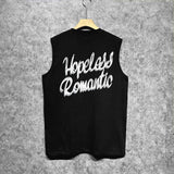 Amiri tank top heart wolf head printing