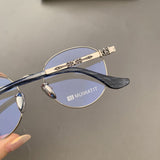 CHH Chrome Hearts Glasses Pure Titanium Ultra Light Vintage Round Myopia Glasses Frame