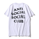 Anti Social Club T Shirt Anti Social Social Short Sleeve T-shirt Summer round Neck