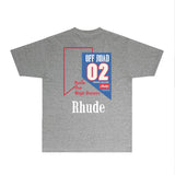 Rhude T Shirts Printed Trendy Pure Cotton