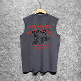 Amiri tank top bull printing
