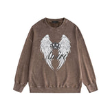 Amiri Distressed Sweatshirt Printed Trendy Pure Cotton