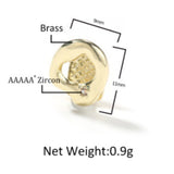 Grillz Hip Hop Gold Braces Single Tooth Spectrum