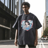 Mens Vintage T Shirt Cartoon Print Vintage