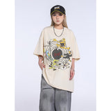 Unisex T-Shirts Saint Michael KEEP FASHINON Anime Print Loose T-Shirt