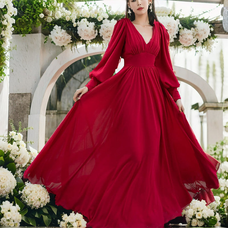 Bridesmaid Dresses Autumn Women's Dresses Long Dresses